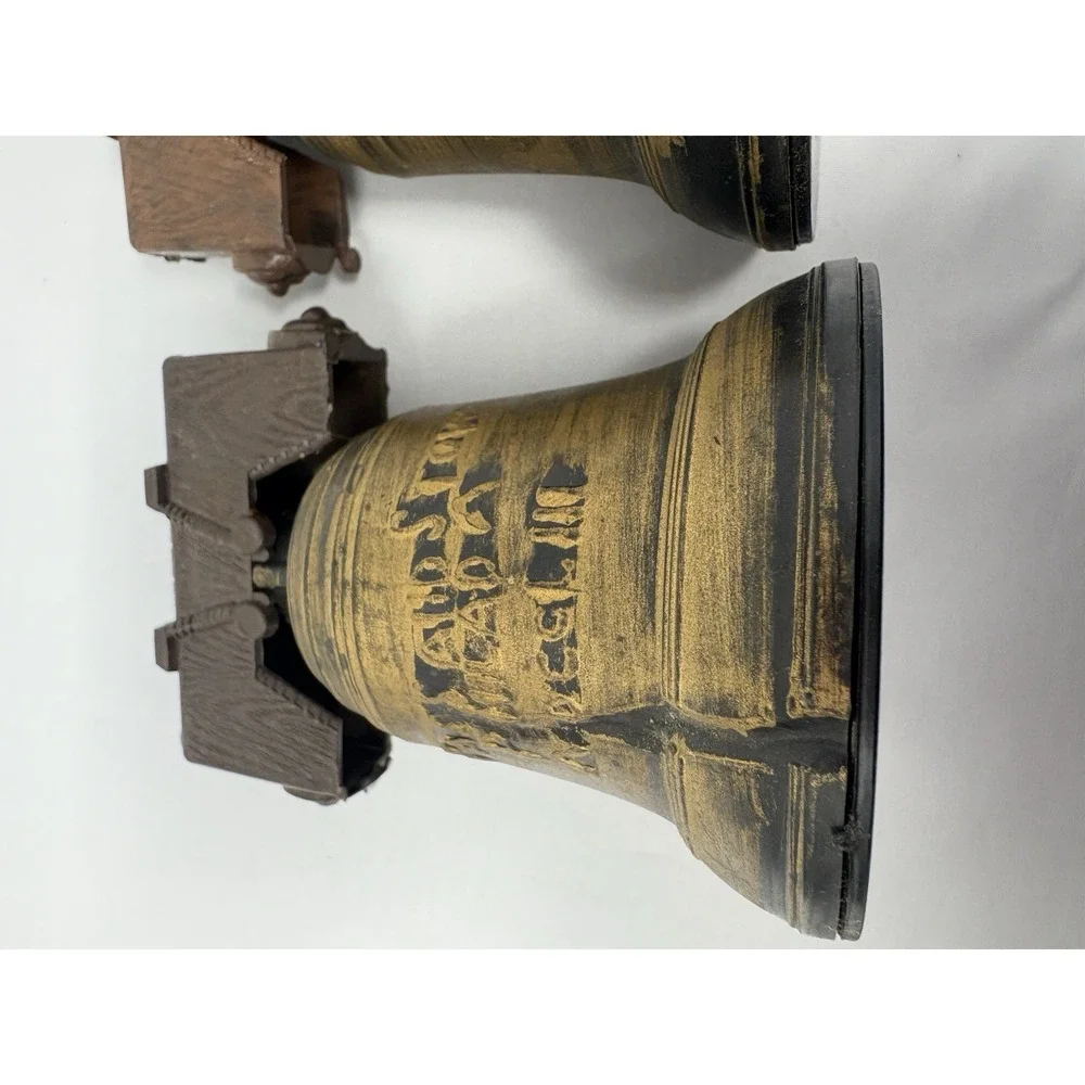 Vintage Liberty Bell Salt & Pepper Shakers 3.5